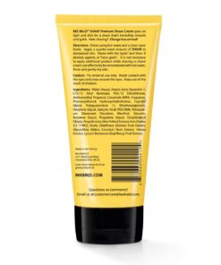 Bee Bald SHAVE - Premium Shaving Cream/Gel for Men and Women too - Ideal for Both Head and Face Care for All Skin Types, Including Sensitive Skin - 6 fl Oz 21 71iTDwz9sxL