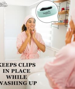 HairpinPal Magnetic Bobby Pin Holder - Easy Hair Clip and Pin Collector - Manage Hair Clips - Keeps Rooms Tidy - Sea Foam Teal - Made in the USA 22 71iTlkfH4L