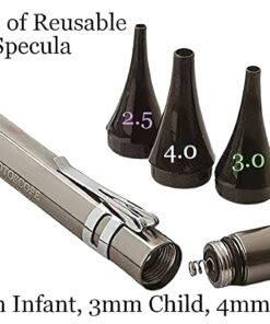 Third Generation Dr Mom Slimline Stainless LED Pocket Otoscope with Soft White Natural Hue Light Spectrum in Clamshell Packaging 17 71iUKAJcsSL