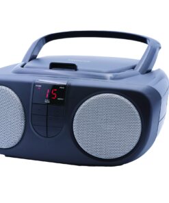 Alternative view of PROSCAN ELITE Portable Cd Player with Am/FM Radio Boombox (Black) Black