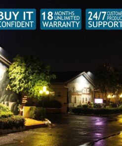 GLW® 10w 12v Ac or Dc Warm White Led Flood Light Waterproof Outdoor Lights 750lm 80w Halogen Bulb Equivalent Black Case 37 71iUmCACXjL