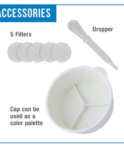 Master Airbrush 3-in-1 Cleaning Pot with Holder; Cleans and Holds Airbrush, Color Palette Lid 8 71iVNAZrBL