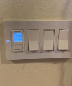 Lutron Claro 4 Gang Decorator/Rocker Wallplate, Gloss, White (1-Pack) | CW-4-WH 1 Pack 31 71iVpSZjpwL