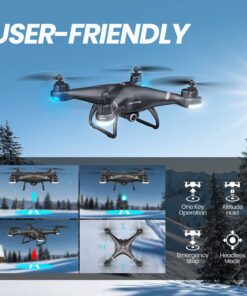 Holy Stone GPS Drone with 1080P HD Camera FPV Live Video for Adults and Kids, Quadcopter HS110G Upgraded Version, 2 Batteries, Altitude Hold, Follow Me and Auto Return, Easy to Use for Beginner 110G Drone 33 71iWHqJb70L