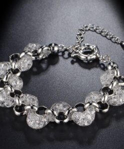 Mytys Fashion Bracelet for Women Wire Mesh Crystal Fishnet Bracelets Bangle for Women Girls Bracelet Style#1 9 71iWd3S6wVL