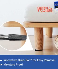 Wobble Wedges Rigid Plastic Shims, 75 Pack - MADE IN USA - Multi-Purpose Shim Wedges for Home Improvement & Work - Plastic Wedge, Table Shims, Toilet Shims, Furniture Levelers, & Leveling Feet - Black 13 71iXava26GL