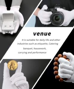 Cotton Gloves, 30 Pcs White Cotton Gloves for Dry Hands Moisturizing Eczema, Washable Cotton Gloves for Men and Women, Stretchable Cloth Gloves for Coin Jewelry Silver Inspection 15 PAIRS 31 71iXnyYIu7L