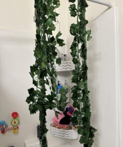 JPSOR 24pcs Fake Leaves Artificial Ivy Garland Greenery Vines for Bedroom Decor Aesthetic Silk Ivy Vines for Room Wall Home Decoration 24pcs of vines 32 71iYO0KWEnL