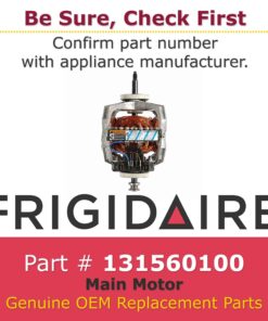 Alternative view of Frigidaire 131560100 Frigidare Main Motor for Dryer