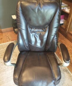 Serta® Smart Layers™ Hensley Big & Tall Ergonomic Bonded Leather High-Back Chair, Roasted Chestnut/Satin Nickel 27 71iZZTrydpL