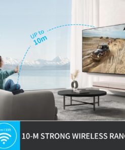 iPazzPort Upgrade Mini Bluetooth Keyboard Remote, Wireless 2.4GHz with Touchpad Mouse Combo Controller for Smart TV, Laptop, Android TV Box,Windows MacOS KP-19SM black 15 71ia4yMt03L