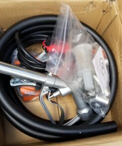 SuperHandy Diesel Transfer Pump Kit 10GPM/40LPM Heavy Duty Portable Electric DC 12V Alligator Clamps Includes: Aluminum Manual Nozzle, Delivery & Suction Hose w/Filter (NOT for Gasoline) 22 71iaDI7njRL