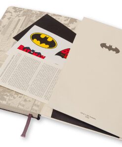Moleskine Limited Edition Batman Notebook, Hard Cover, Large (5" x 8.25") Ruled/Lined, White, 240 Pages White, Ruled 31 71iaOKQ5x1L