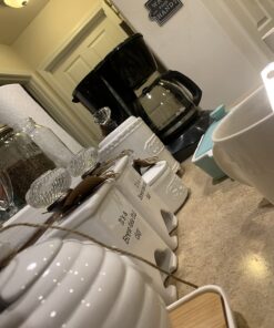 Mud Pie Ceramic Coffee Canister Door Knob Handle, White 34 71iaPJon5IL