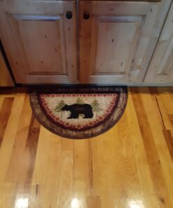 Cozy Cabin CC5275 Birch Bear Non Skid Rug 19"x31" Wedge Brown 19 in x 31 in 36 71ibTOgnPFL