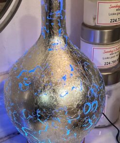 Porseme Silver Plated Essential Oil Diffuser Glass Aromatherapy Ultrasonic Humidifier Cool Mist, Auto Shut-Off,Timer Setting, BPA Free for Home Hotel Yoga Leisure SPA Office Premium Gift 100ml A3-100ml Silver Plated Aladdin 14 71ibkBGRu L