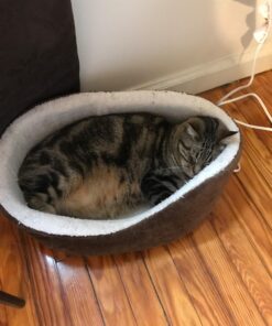 K&H Pet Products Heated Pet Bed Warmer Waterproof Pet Heating Pad for Cat Beds and Dog Beds, Tan Small 39 71icu2rfCL