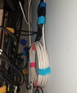 Ceeyali Colorful Reusable Fastening Cable Cord Tie Wire Organizer for Home Office Tablet PC TV Electronics Wire Management etc (Pack of 100) Colorful 100 Pack 22 71idFXdcMgL