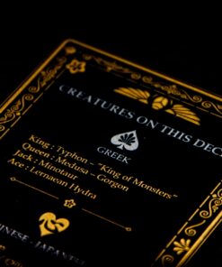 Mythical Creatures - Black Silver & Gold Edition Playing Cards by Gent Supply 32 71idHgq7KNL 1
