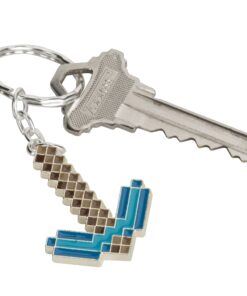 JINX Minecraft Diamond Pickaxe Metal Key Chain (Metallic with Enamel Fill, One Size) 7 71ieBSj8KOL