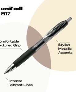 Alternative view of Uniball Signo 207 Gel Pen 12 Pack, 1.0mm Bold Black Pens, Gel Ink Pens | Office Supplies Sold by Uniball are Pens, Ballpoint Pen, Colored Pens, Gel Pens, Fine Point, Smooth Writing Pens