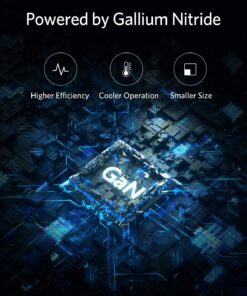 Anker 60W PIQ 3.0 & GaN Tech Dual Port Charger, PowerPort Atom III (2 Ports) Charger with a 45W USB C Port, for USB-C Laptops, MacBook, iPad Pro, iPhone, Galaxy, Pixel and More Black 20 71igCF4AmTL