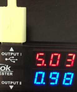 DROK USB Tester, USB-A 2.0 Digital Multimeter Dual USB Output Ports PD QC 3.0 Color LED Display, 7 Modes Capacity Voltage Current Power Voltmeter Ammeter for Laptop Power Bank Solar Panel Black 50 71igEf9tynL