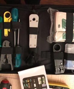 Gaobige Network Tool Kit for Cat5 Cat5e Cat6, 11 in 1 Portable Ethernet Cable Crimper Kit with a Ethernet Crimping Tool, 8p8c 6p6c Connectors rj45 rj11 Cat5 Cat6 Cable Tester, Punch Down Tool 32 71igGbnAhL