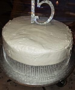 15 Cake Topper - Premium Silver Metal - 15th Birthday or Anniversary Party - Sparkly Rhinestone Quinceanera Cake Topper Decoration Makes a Great Centerpiece - Now Protected in a Box 41 71igPkl5hlL