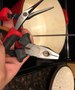 KT THERMO Deep Fry Thermometer With Instant Read,Dial Thermometer,12" Stainless Steel Stem Meat Cooking Thermometer,Best for Turkey,BBQ,Grill 1-pack 12-Inch 31 71igZ0vS6WL