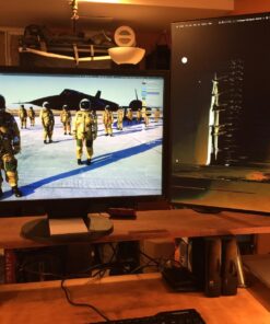 VIVO Single Monitor Arm Desk Mount, Holds Screens up to 32 inch Regular and 38 inch Ultrawide, Fully Adjustable Stand with C-Clamp and Grommet Base, VESA 75x75mm or 100x100mm, Black, STAND-V001 16" Tall 48 71igmZoKBnL