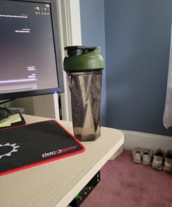 HELIMIX 2.0 Vortex Blender Shaker Bottle Holds Upto 28oz | No Blending Ball or Whisk | USA Made | Portable Pre Workout Whey Protein Drink Shaker Cup | Mixes Cocktails Smoothies Shakes | Top Rack Safe 28 oz Black 36 71igsJFKfcL