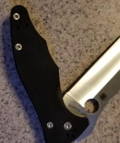 Spyderco Yojimbo 2 Specialty Tactical Knife with 3.2" CPM S30V Steel Black Wharncliffe Blade and Durable Black G-10 Handle - PlainEdge - C85GP2 Steel Blade 41 71ih13HjEvL