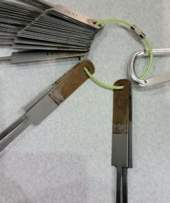 Keychain, Wisdompro 20 Pack of 4.3 Inches Stainless Steel Wire Ring 2mm Cable Loop Rings for Hanging Luggage Tag, Keyrings and ID Tag Keepers (Pack of 20-4.3 inch) 6-color 4.3" 20Pack 20 71ihHT63RBL