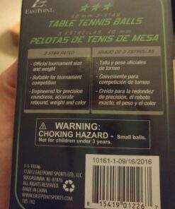 EastPoint Sports Penn Competition Grade 3-Star Table Tennis Balls – 40mm – 6 Pack 19 71ihvPQBVrL