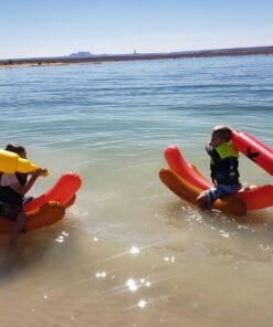 Swimline Hotdog Battle Pool Float , Brown Hotdog Battle Inflatable Joust Set 14 71iiFjCdzoL