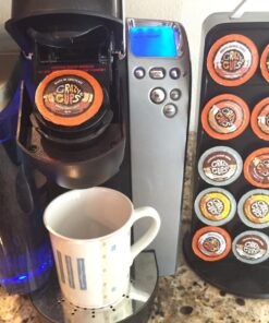 Crazy Cups Flavored Decaf Coffee Pods, Decaf Variety Pack, Decaffeinated Coffee for Keurig Machines, for Hot or Iced Coffee, Single Serve Coffee in Recyclable Pods, 0.45 Oz (Pack of 24) 0.45 Ounce (Pack of 24) 47 71iiIpW4TeL