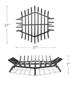 Uniflame, C-1546, 27 in. x 27 in. Hex Bar Log Grate 27 inch 17 71iiLA9VOkL