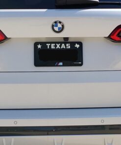 BMW Black Stainless Steel License Frame with M Logo 17 71iiPf1R0DL