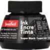 Speedball 2-Ounce Super Pigmented Acrylic Ink, Black