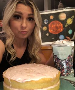 Solar System Edible Cake and Cupcake Topper For 1/4 sheet cake 17 71iiaIfuPNL