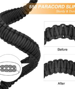CVLIFE 550 Paracord Sling Adjustable Length with Larger Opening Metal Hook Ordinary sling 12 71iijQ WeUS