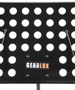 Alternative view of Gearlux Vented Top, Die-Cast Sheet Music Stand with Height Adjustment and Triple Layer Anti-Rust Coating Adjustable
