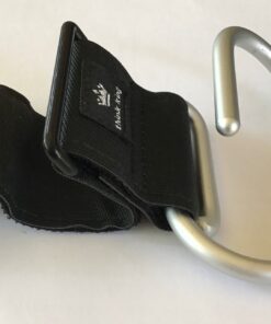 Think King Jumbo Swirly Hook for Strollers/Walkers, Brushed Aluminum/Black 24 71iklY9sahL