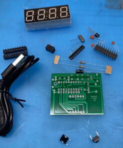 MiOYOOW 4-Digit Digital Clock Kits with PCB, DIY Alarm Clock Soldering Project Kit for Learning Electronics Soldering Practice with English Instructions 1 Pack-4 Digit Clock Kit(0.56 Inch) 105 71ikwQXEQBL