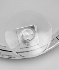 iDesign Gia Metal Suction Shower Shaving Mirror for Bathroom, Vanity, Bathtub, Wall, 5.75" x 5.75" x 0.75", Chrome 10 71ilDDTgfL