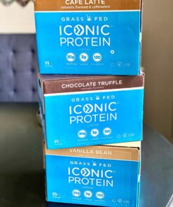 Iconic Protein Drinks, Vanilla Bean (12 Pack) - Sugar Free & Low Carb - 20g Grass Fed Protein - Lactose Free, Gluten Free, Non-GMO, Kosher - Keto Friendly Protein Shakes 27 71ilVdOycxL