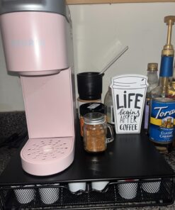 DecoBrothers K-Cup Holder Drawer for 36 Coffee Pods Storage, Black Metal 30 71ilgQF8UQL