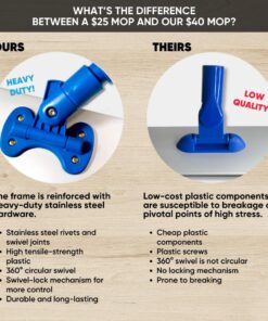 18" Professional Microfiber Mop - Hardwood Floor Mop - Dry & Wet Mop for Wood, Laminate, Tile, Vinyl Floors | Washable Pads | Wet & Dust Mopping | Adjustable Handle + 1 Microfiber Cloth Mop Kit with Telescoping Handle 38 71ilpnxgTDL