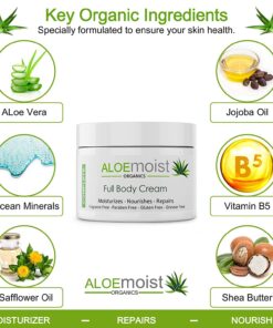 Natural Aloe Vera Body Lotion - Face & Body Moisturizing Cream with Organic Aloe Vera Gel, Vitamin E Oil, Vitamin C, Retinol Cream, Shea Butter – Anti Aging Face Moisturizer for Women, Dry Skin (8 oz) 8 Ounce (Pack of 1) 12 71im8rxT9fL